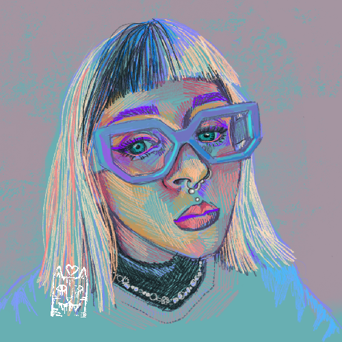 Colorful Digital Portrait from photo reference | Links to order your own!